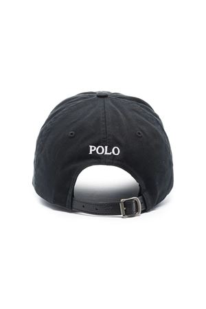 Cappello in cotone nero RALPH LAUREN | 710673584015BLACK